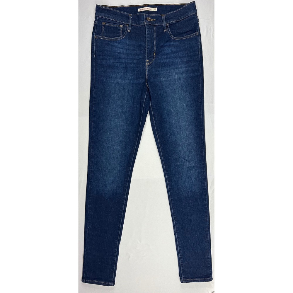 Levis 720 High Rise Super Skinny Jeans Dark Wash Denim Size 30